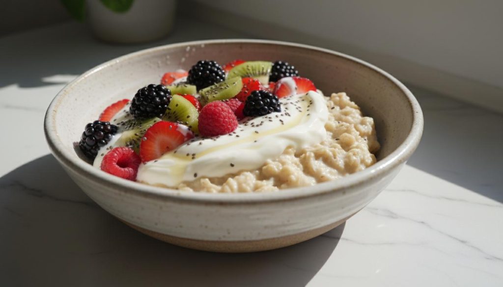 Overnight oats s jogurtom a ovocím