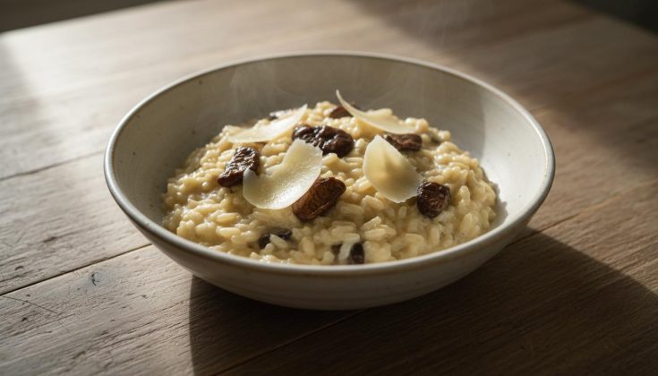 Risotto s hríbami a parmezánom